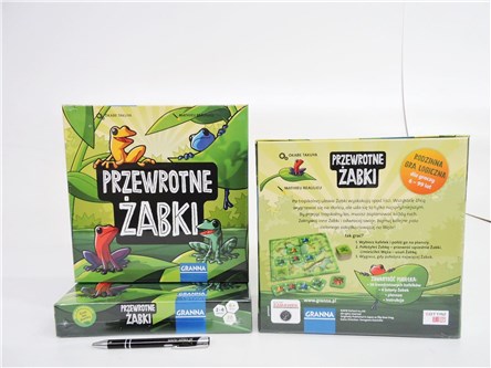 GRA PRZEWROTNE ŻABKI, planszowa, 6+