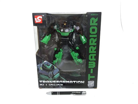 ROBOT 20 cm, zielony dinozaur, 27x22x10 cm,  kart.