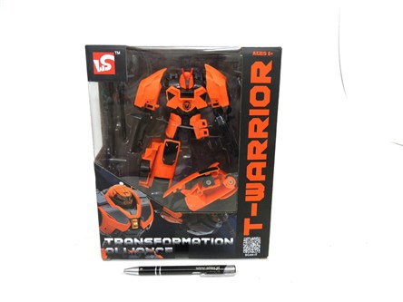 ROBOT 20 cm, pomar sport. auto, 27x22x10 cm, kart.