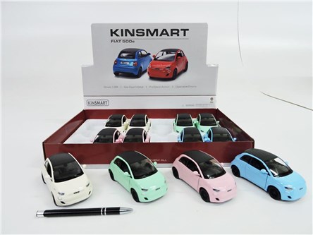 AST. AUTO x 12 Fiat 500E, metal, 1:28 napęd., 4 wz