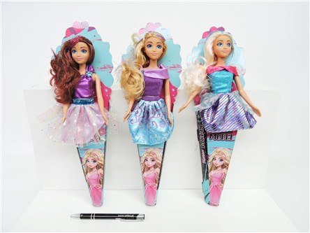 AST. LALKA w rożku 29 cm, 3 wz.