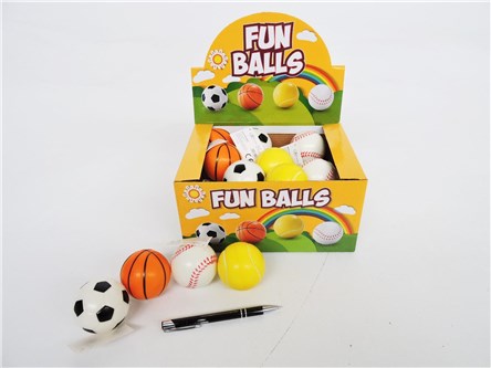 AST. PIŁKA 6,5 cm, sportowe 4 wz. displ