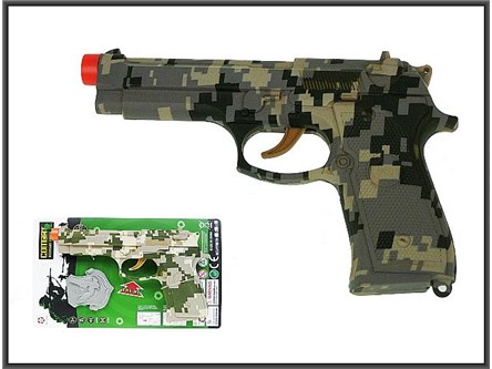 PISTOLET wojskowy, 19,5 cm, dźw.,    blist.