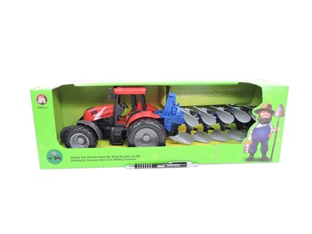 BRAK---FARMA TRAKTOR, 43 cm, z pługiem   kart.