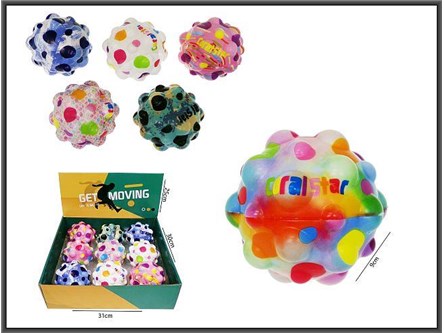 AST. PIŁKA SUPERODBIJAJĄCA, Bubble, 9 cm,   displ.