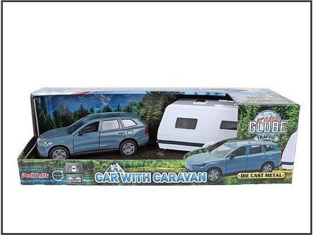 AUTO metal. VOLVO EX 90 Z PRZYCZEPĄ