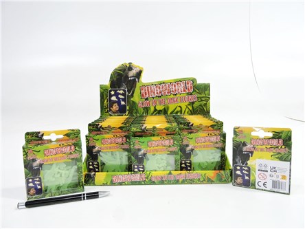DINOZAURY x 24 świecące w ciemności, 24 el., displ
