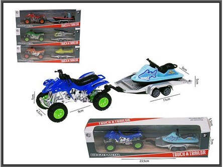 QUAD PRZYCZEPA POJAZD 20CM 4 wz.