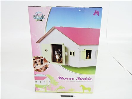 *STAJNIA 7 BOXÓW, drew., 72,5x60x37,5 cm.,  kart.