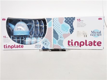 Zestaw do herbaty metalowy 15 el. koala