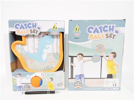CATCH BALL, zest., 20x27 cm, dino.,     kart.
