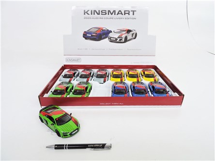 AST. AUTO x 12 AUDI R8 Coupe Livery 13 cm,  displ.