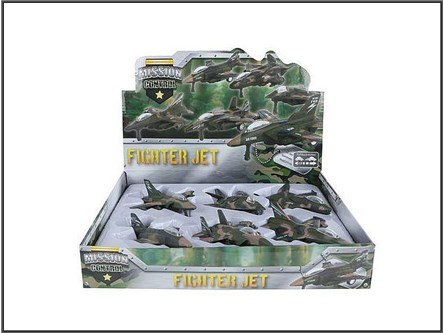 AST. SAMOLOT metal. militarny, 12-13,5 cm,  displ.