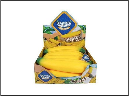 BANAN x 12 JUMBO DO ŚCISKANIA 37CM