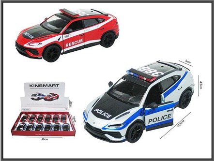 AUTO x 12 metal LAMBORGHINI URUS POLICJA/AMBULANS