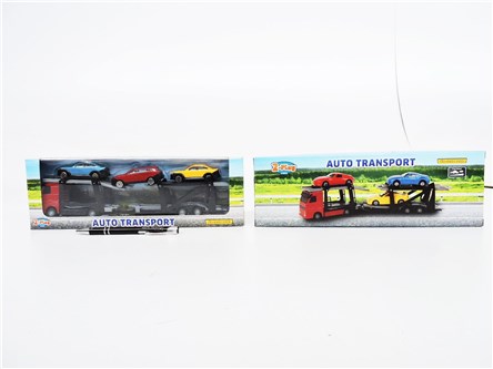 *AUTO metal, AUTOTRANSPORTER Z 3 autami,  kart