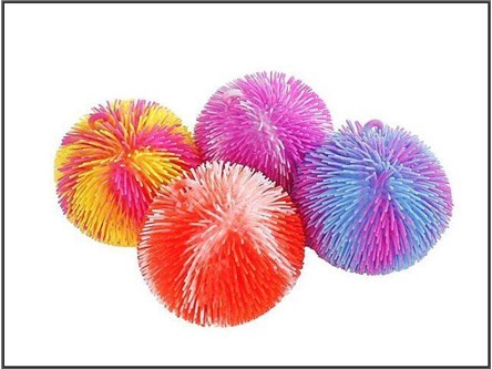 Piłka x 6 kolczatka multi kolor 20cm 4-rodzaje