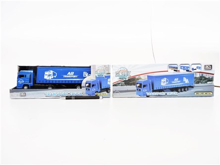 CIĘŻARÓWKA MAN z naczepą transport, nieb., kart