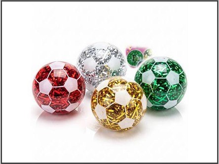 PIŁECZKI x 12 KAUCZUKOWE 7CM FOOTBALL ŚW. 4 kol.
