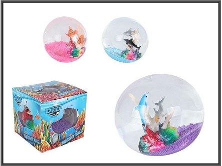 KULA OCEANICZNA 9CM ZE ZWIERZĘTAMI