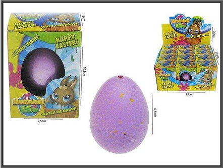 JAJKO x 12 ZAJĄC 6 cm, rosn/wykluw.,       displ.