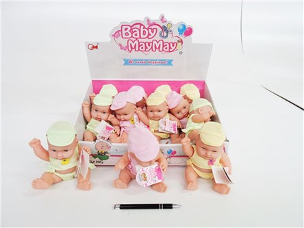 AST. LALKA x 12 w ubranku, 20 cm,     displ.