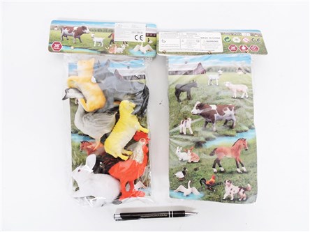 Zwierzęta farma 6 szt 9-12 cm, fol