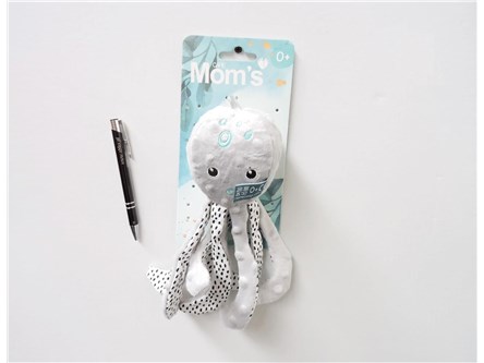 *ZAWIESZKA OŚMIORNICA TARI 9x28 cm szara  0+