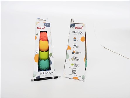 *PIRAMIDA sensor. pastelowa . 6 szt.10x26 cm
