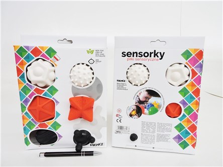 *PIŁECZKI sensor., 6 szt., kontrast.