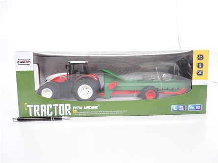 *FARMA TRAKTOR na radio, św, z przyczepą zie