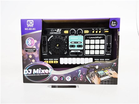 Konsola DJ Mixer, 35x19cm, mikrofon, 8 klawiszy