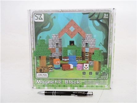 Klocki kostki magnetyczne, kostki 2x2x2 minecraft