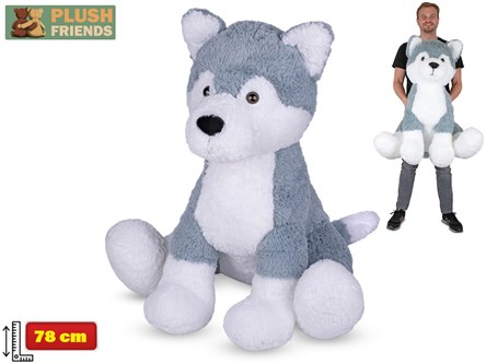 *PLUSZ PIES HUSKY 78 cm,  Frends Star