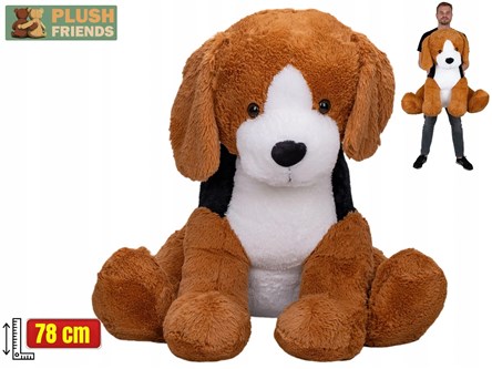 PLUSZ Plush Friends pies pluszowy siedzący 78 cm