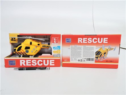 HELIKOPTER ratowniczy, 22,5x10x13,5 cm,    kart.