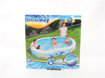*BEST. BASEN dmuchany RYBKI 544L 262x157x46 cm