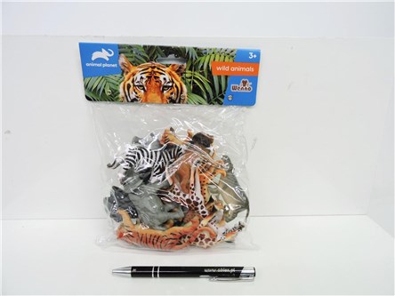 ZWIERZĘTA safari plast., 16 szt, 25x19x4 cm