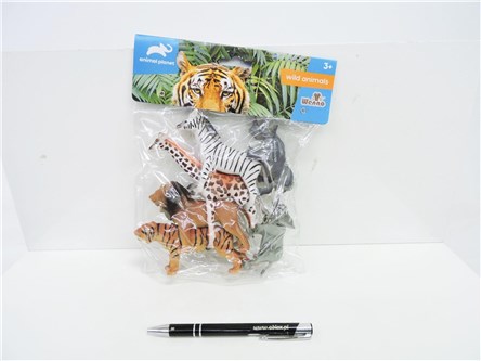 ZWIERZĘTA SAFARI, plast., 6 szt., 23x19x4 cm