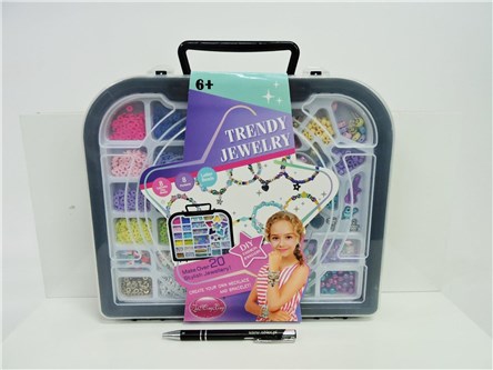 ZESTAW KORALIKÓW, 31x6x27,5 cm,     walizka