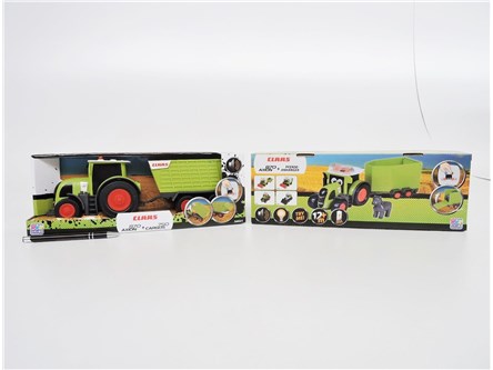 *FARMA Traktor Claas, 28 cm, z przycz, św/dźw,12m+