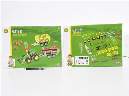 *KLEIN Traktor John Deere do skręcania z przyczep.
