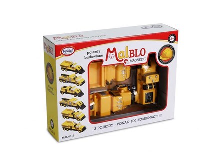 *MALBLO MAGNETIC Pojazdy Budowlane