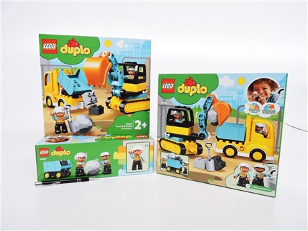 LEGO DUPLO 20 el. Ciężarówka i kopara gąsien.  /4