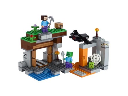 *LEGO MINECRAFT 248 el., opuszczona kopalnia, 7+6/