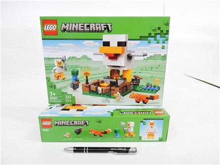 LEGO MINECRAFT 233 el. - Farma kurczaków
