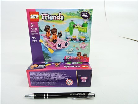 LEGO FRIENDS 95 el. Przygoda na aksolotlowej łodzi