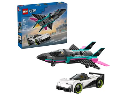 LEGO CITY 259 el. Odrzutowiec kontra samochód