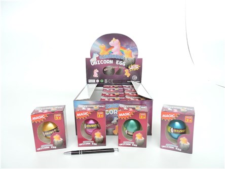 AST. JAJKO x 12, jednorożec, 6 cm, rosnący, 4 kol.