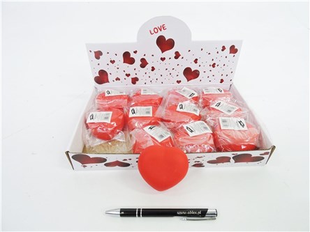 SERCE x 12 ŚWIECĄCE, plast.,   displ.